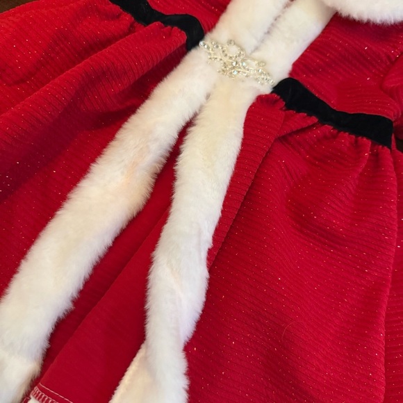 Blueberi Boulevard Toddler Girl Christmas Holiday Dress Jacket - Picture 2 of 5